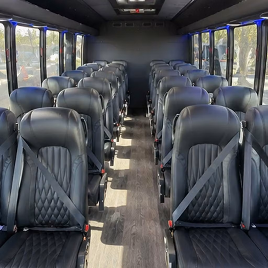 28 passenger minibus interior