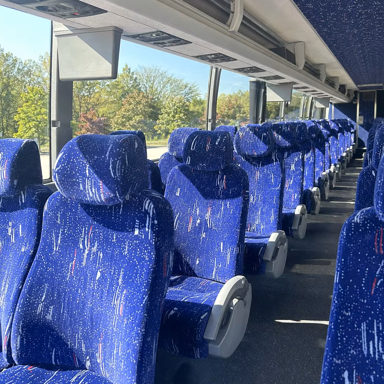 santa fe charter bus interior
