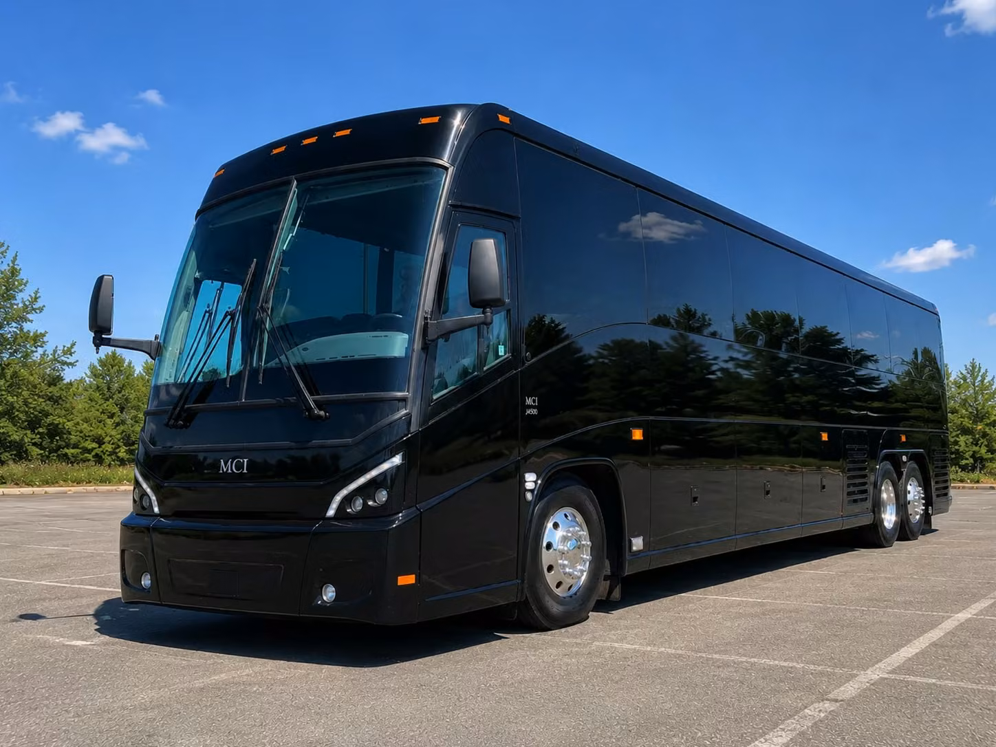 santa fe charter bus rental exterior