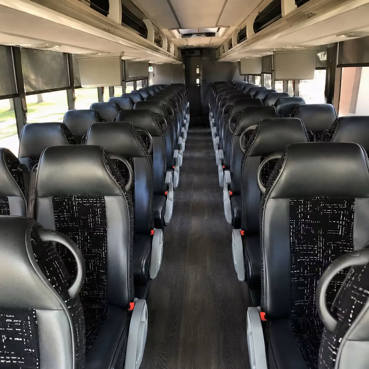 santa fe charter bus rental inside